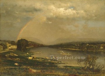 デラウェア州ウォーターギャップの風景 Tonalist George Inness Oil Paintings